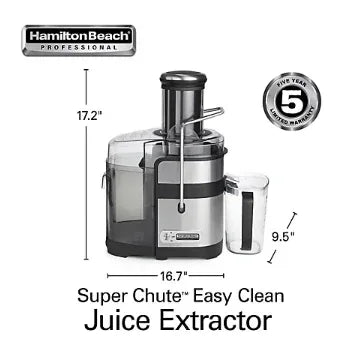 Hamilton Beach Professional Super Chute Easy Clean Juice Extractor