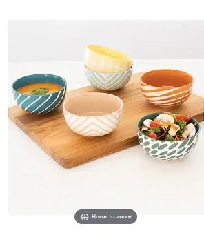 Mix and Match Multi Purpose Dining Bowl Set, 6-Pc.