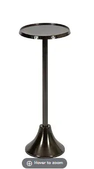 Kate and Laurel Sanzo Modern Pedestal Side Table