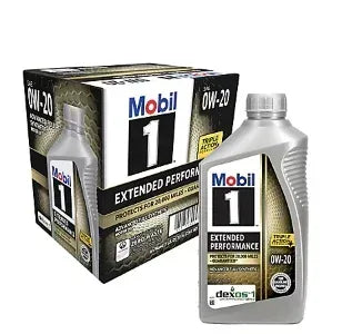 Mobil 1 Extended Performance Full Synthetic Motor Oil 5W-30, 6 pk./1 qt.