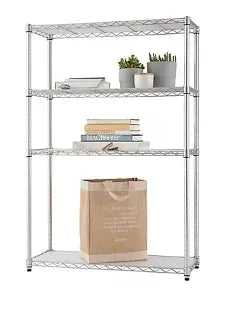 Trinity EcoStorage 4-Tier Wire Shelving, NSF, with Liners