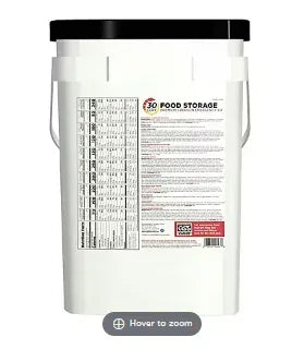 Augason Farms Deluxe Emergency Food Storage Pail, 30 Days, 1 Person