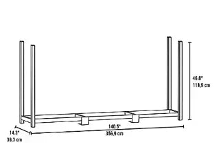 ShelterLogic 12' Ultra Duty Firewood Rack