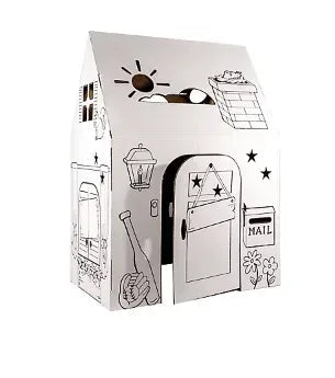 Easy Playhouse Cardboard Clubhouse