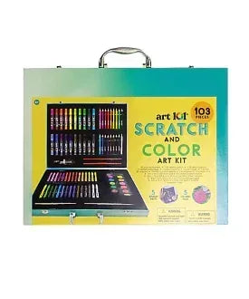 Art 101 Scratch and Color Art Kit with 103-Pc.