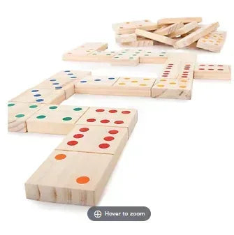 Toy Time Giant Wooden Dominoes Set