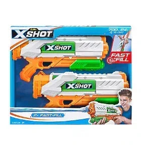 Zuru X-Shot Water Warfare Fast Fill Medium Blaster, 2-pk.