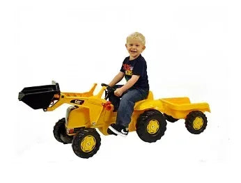 CAT Kid Tractor with Loader and Trailer