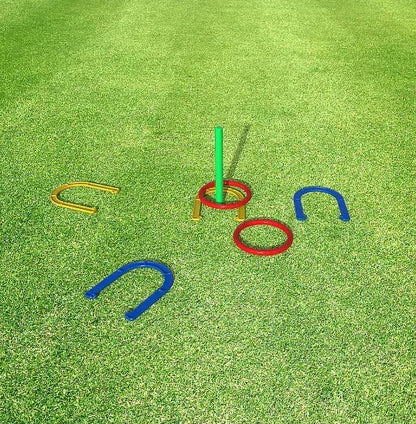 Toy Time 2-in-1 Horseshoe and Ringtoss Game