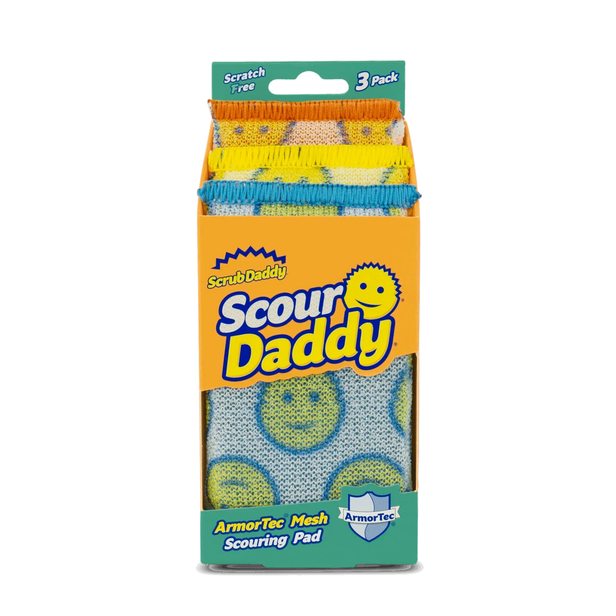 Scrub Daddy Scour Daddy Non-Scratch Scour Pads, 3 Count