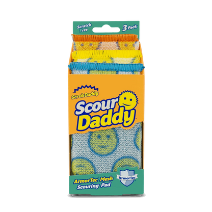 Scrub Daddy Scour Daddy Non-Scratch Scour Pads, 3 Count