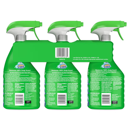 Scrubbing Bubbles Flowers & Showers, Bathroom Grime Fighter Spray, Rainshower, Petal Paradise, and Floral Fusion, 32 oz., 3 pk.