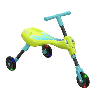 Scuttlebug Foldable 3 Wheel Trike with LED Light, Yellow