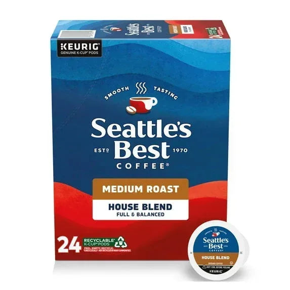 Seattle’s Best Coffee, Breakfast Blend, Medium Roast K-Cup Coffee Pods, 24 Count