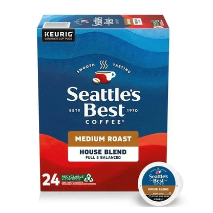 Seattle’s Best Coffee, Breakfast Blend, Medium Roast K-Cup Coffee Pods, 24 Count