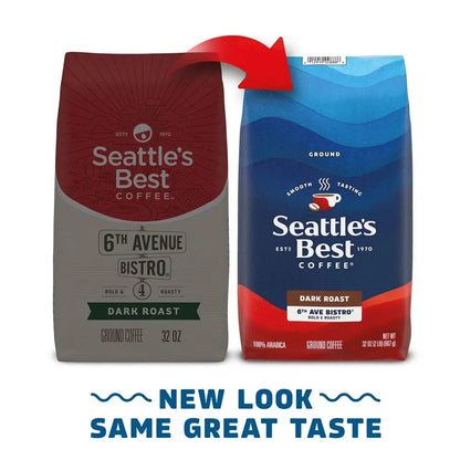 Seattle'S Best Coffee 6Th Avenue Bistro Ground Coffee (32 Oz.)