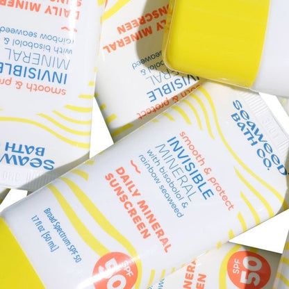 Seaweed Bath Co. Invisible Mineral Sunscreen, SPF 50, 1.7 fl oz, 3-pack