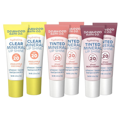 Seaweed Bath Co. Lip Shine, 6-pack