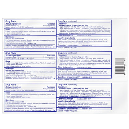 Sensodyne Extra Whitening Sensitive Toothpaste, Mint, 4 Oz, 3 Pack, for Adults