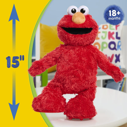 Sesame Street Hokey Pokey Elmo Plush with Music and Motion, 14-inch Bilingual Plush, Ages 18 Months+