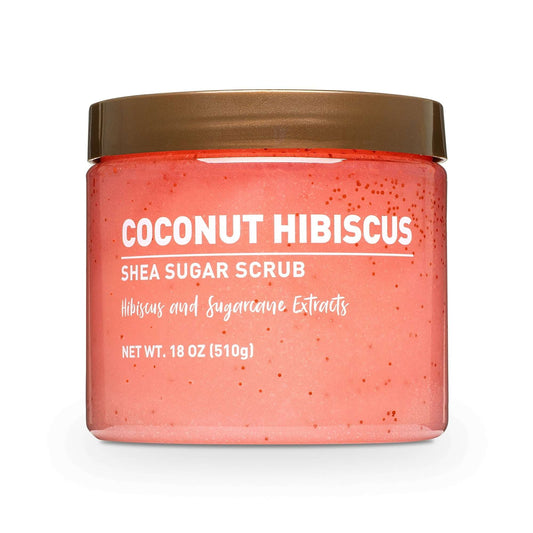 (3  pack)  Shea Sugar Scrub, Coconut Hibiscus, 18 oz