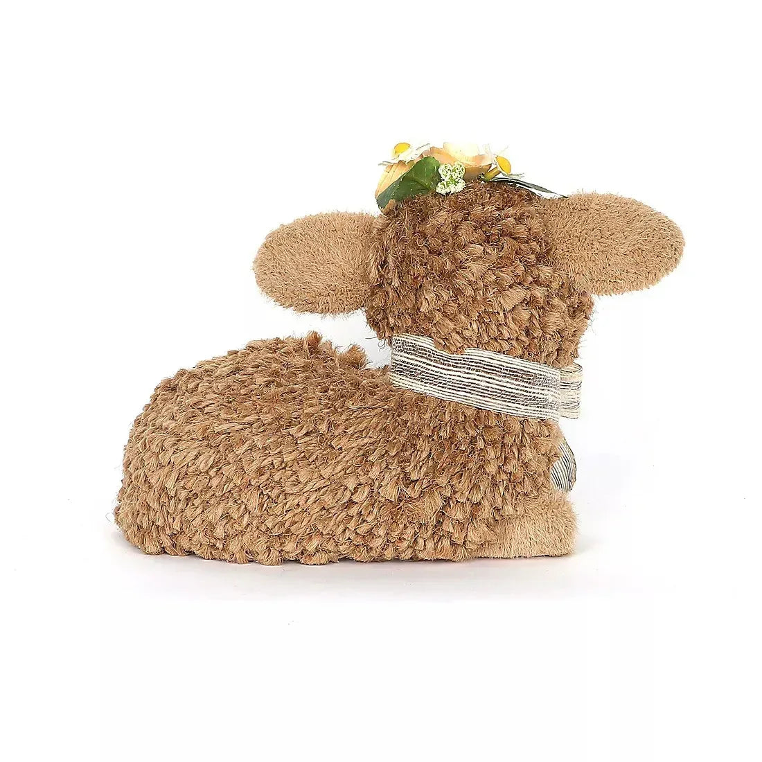 Sheep With Wood Rose Accents Set of 2