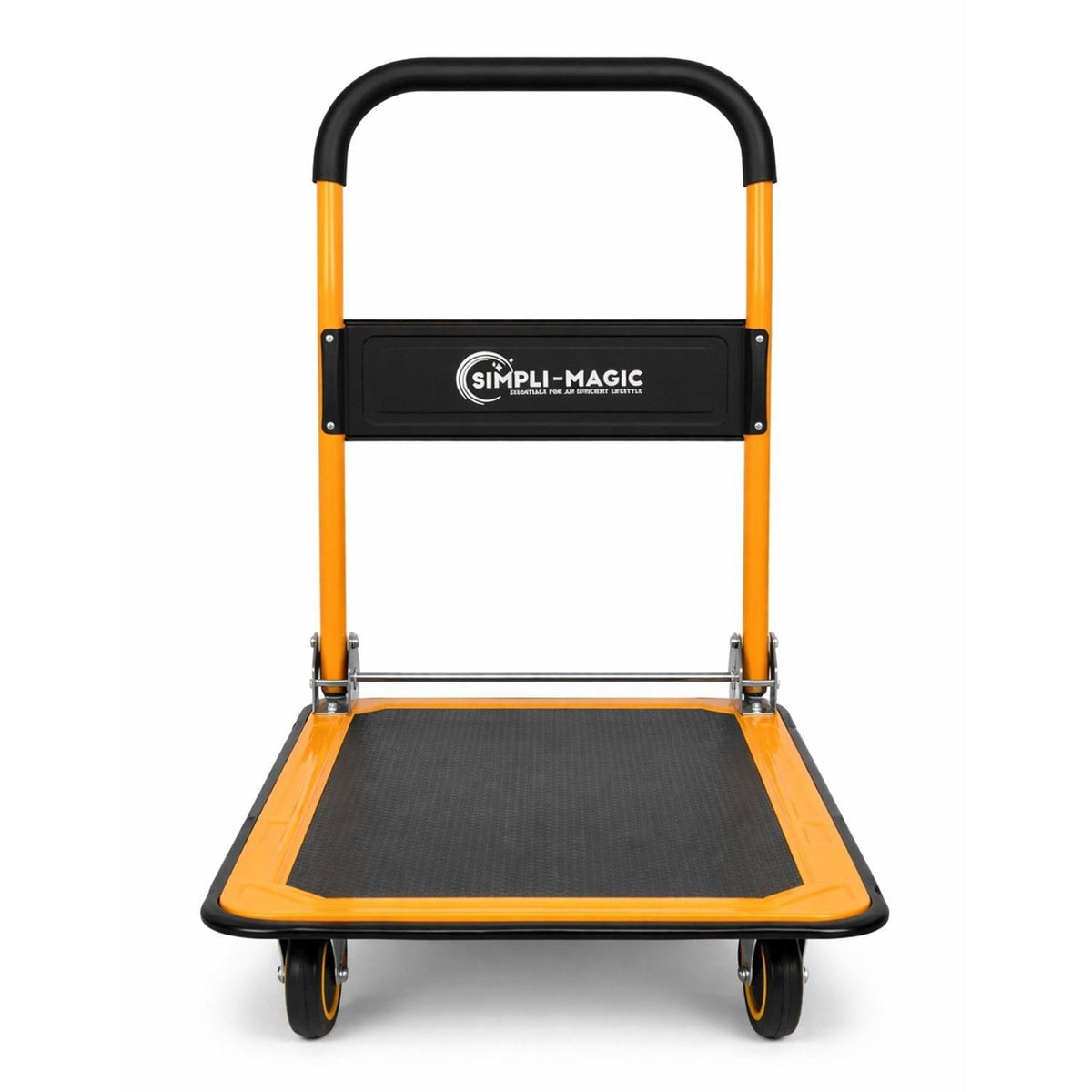 Simpli-Magic Foldable Platform Push Cart Hand Truck Dolly, 330 lb Capacity, Steel Flatbed with Swivel Wheels