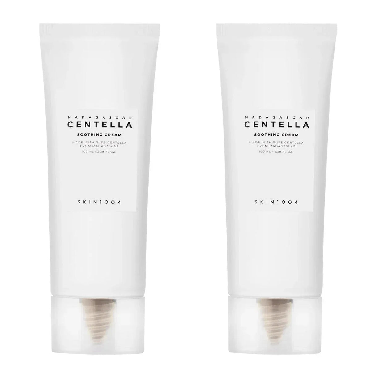 Skin1004 Madagascar Centella Soothing Facial Cream, 3.38 fl oz, 2-pack