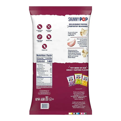 Skinnypop Roasted Garlic Butter Flavored Gluten Free Popcorn, XL Bag, 14 oz.