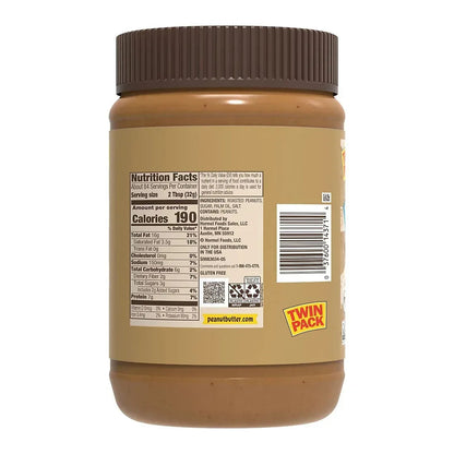 Skippy All Natural Peanut Butter, 2 pk./48 oz.