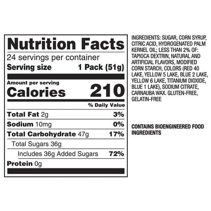 Skittles Sour Fruity Chewy Candy, Full Size, 1.8 oz., 24 pk.