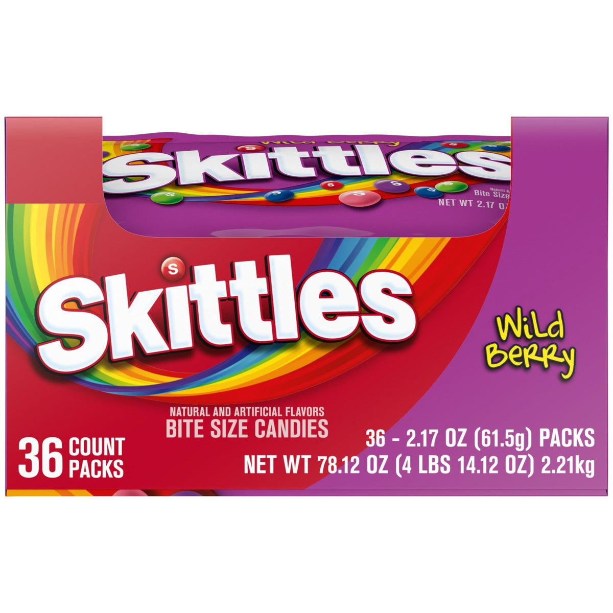 Skittles Wild Berry Chewy Candy, 2.17 oz., 36 ct.