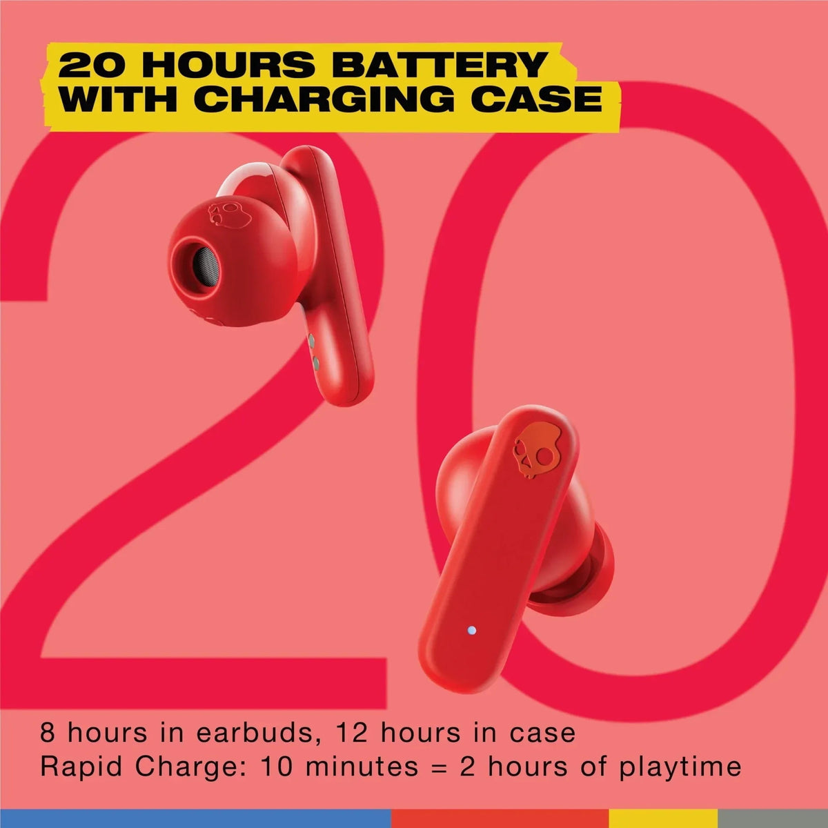 Skullcandy Smokin' Buds XT True Wireless in-Ear Earbuds