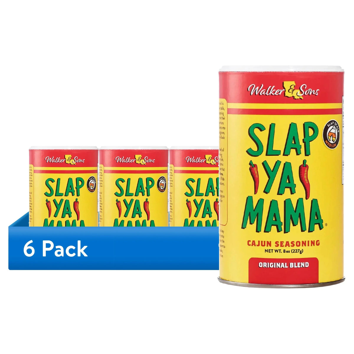 Slap Ya Mama Original Blend Cajun Seasoning, 8 oz Canister – Bold Louisiana-Style Spice for Everyday Cooking