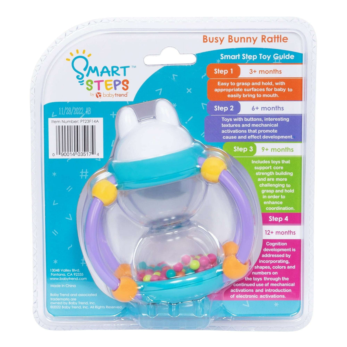Smart Steps Busy Bunny Rattle, 1 Piece Set, 3 Months and Up