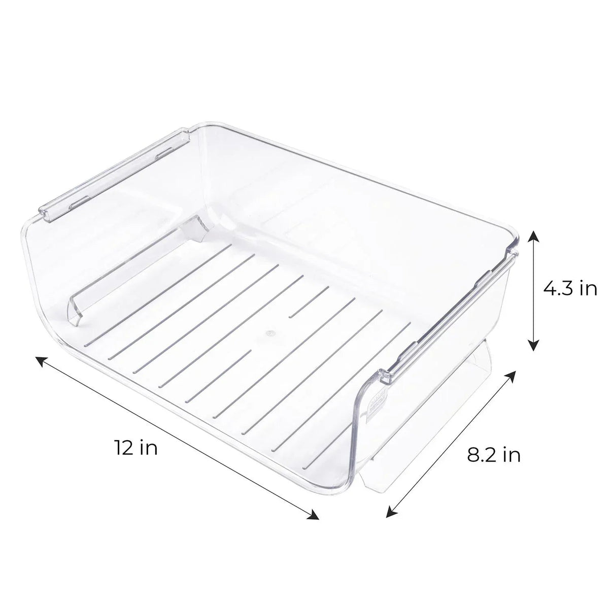 Smart Design 2-Pack Clear Stackable Bottle Organizer