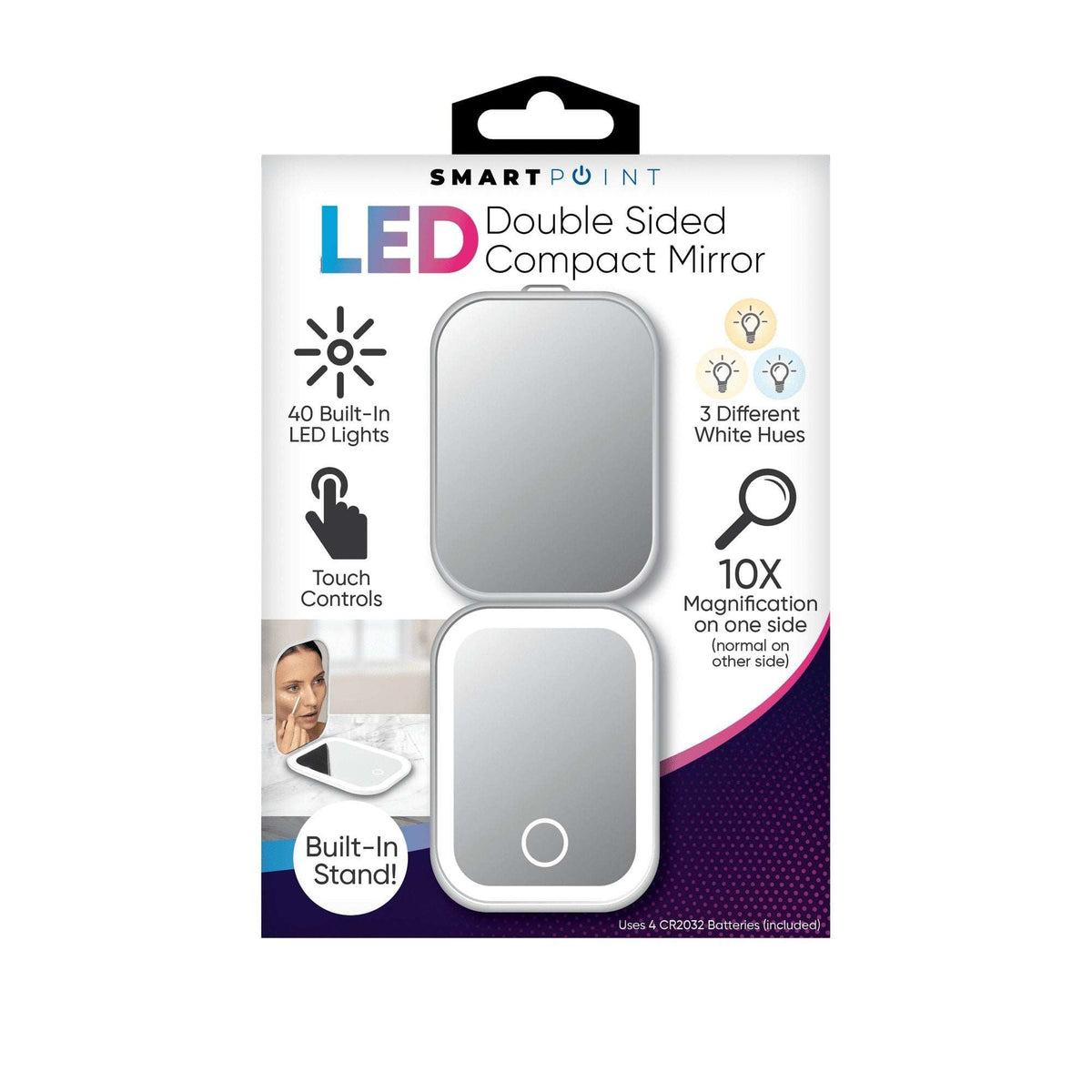 Smartpoint LED Double Sided Compact Mirror