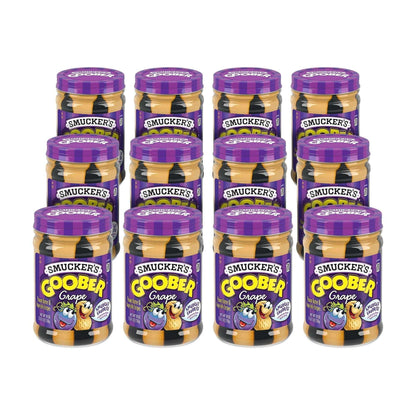 Smucker’s Goober Grape, Peanut Butter & Grape Jelly Stripes, 18 oz Jar