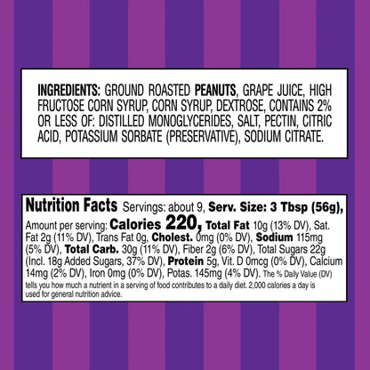Smucker’s Goober Grape, Peanut Butter & Grape Jelly Stripes, 18 oz Jar
