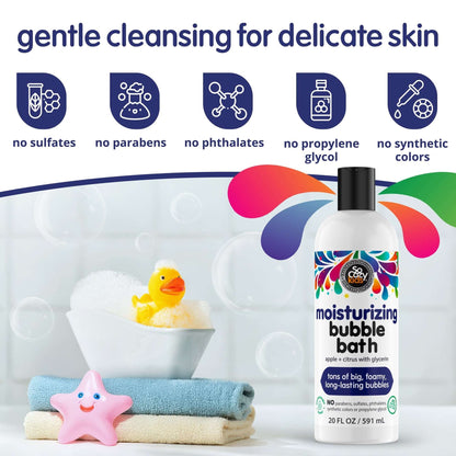 SoCozy Kids Apple & Citrus Moisturizing Bubble Bath & Body Wash, 20 fl oz