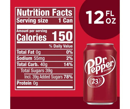 Dr. Pepper Soda Cans, 12 fl oz (35-pk)