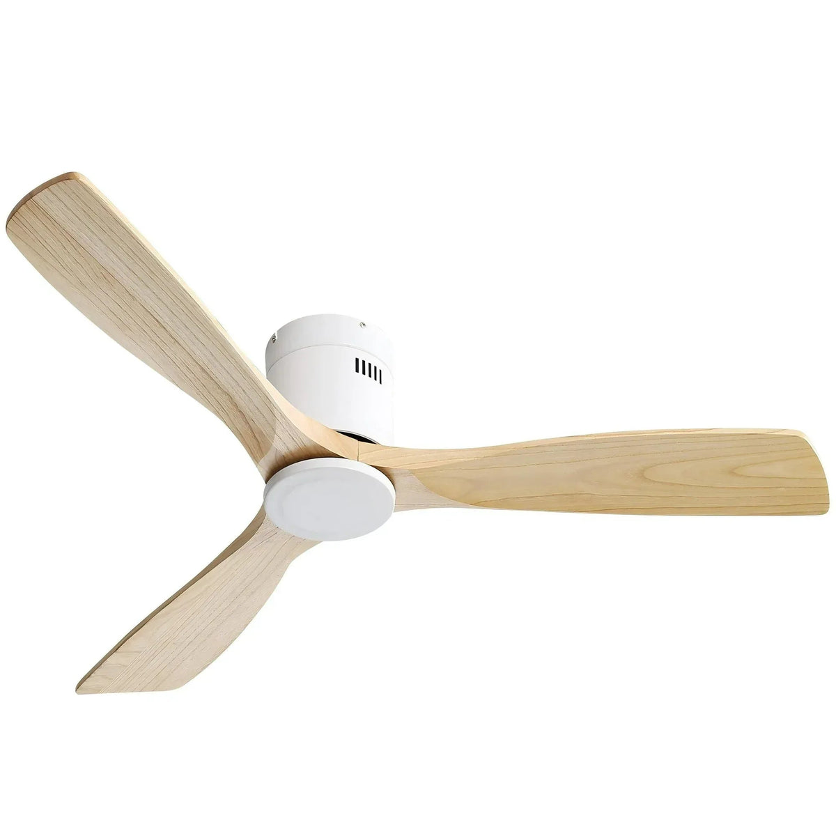 Sofucor 52 Inch Modern Flush Mount Ceiling Fan with Wood Blades