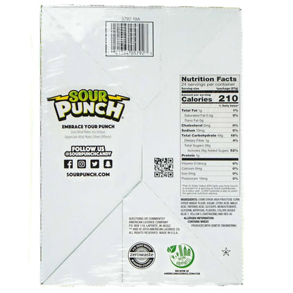 Sour Punch Straws, Rainbow, 2 oz, 24-count