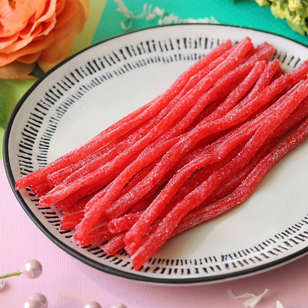 Sour Punch Straws, Strawberry, 2 oz, 24-count