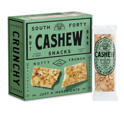 South 40 Snacks Crunchy Pistachio Nut Bars, 12 pack