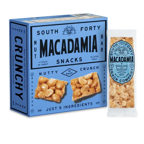 South 40 Snacks Crunchy Pistachio Nut Bars, 12 pack