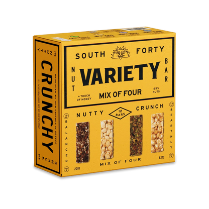 South 40 Snacks Crunchy Pistachio Nut Bars, 12 pack