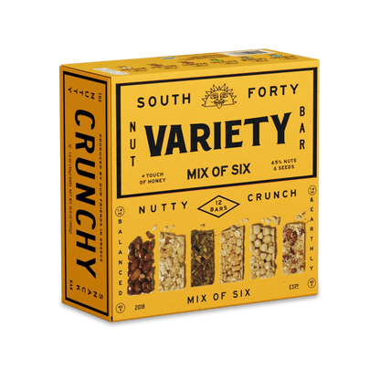 South 40 Snacks Crunchy Pistachio Nut Bars, 12 pack