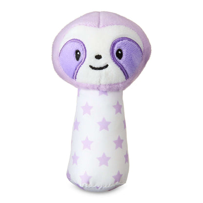 Spark Create Imagine Plush Sloth Hand-Grip Rattle Toy, Soft Baby Rattle, 6" Easy Grasp, Ages 0 Months+