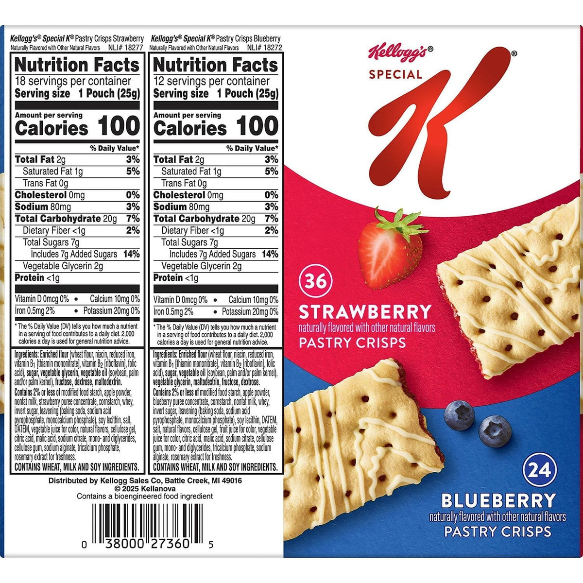 Special K Pastry Crisp Bars, Variety Pack, 60 ct.